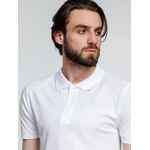 Рубашка поло мужская ADAM, белая, размер S