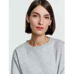 Свитшот унисекс DELTA, серый меланж, размер S