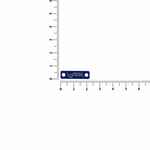 Шильдик металлический ALFA LITEN, синий