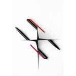 Шариковая ручка GRAFEEX в чехле, черная с красным