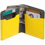 Картхолдер с отделением для купюр DUAL, желтый