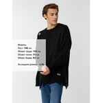 Джемпер оверсайз унисекс GRUNGE, черный, размер S/M