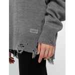 Джемпер оверсайз унисекс GRUNGE, серый, размер S/M