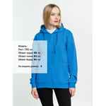 Толстовка на молнии с капюшоном SIVERGA 2.0, бирюзовая, размер XS