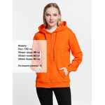 Толстовка на молнии с капюшоном SIVERGA 2.0, оранжевая, размер XS