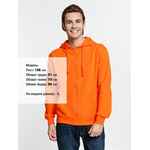 Толстовка на молнии с капюшоном SIVERGA 2.0, оранжевая, размер XS