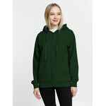Толстовка на молнии с капюшоном SIVERGA 2.0, темно-зеленая, размер XS