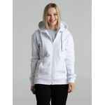 Толстовка на молнии с капюшоном SIVERGA HEAVY 2.0, белая, размер XS