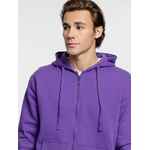 Толстовка на молнии с капюшоном SIVERGA HEAVY 2.0, фиолетовая, размер XS