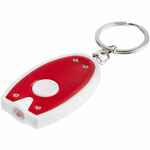 Брелок-фонарик VIVID, VER.2, красный с белым