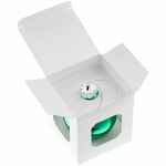 Елочный шар FINERY GLOSS, 8 см, глянцевый зеленый