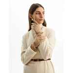 Перчатки ALPINE, удлиненные, бежевые