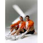 Куртка флисовая унисекс FLISKA, оранжевая, размер M/L