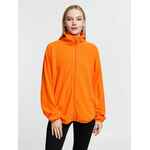 Куртка флисовая унисекс FLISKA, оранжевая, размер M/L