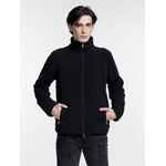 Куртка флисовая унисекс NESSE, черная, размер XS/S