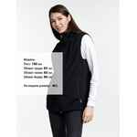 Жилет флисовый унисекс NESSE, черный, размер XS/S