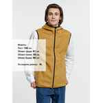 Жилет с капюшоном унисекс GOTLAND, горчичный, размер S