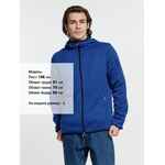 Куртка с капюшоном унисекс GOTLAND, синяя, размер S