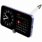 Ручка шариковая STANDIC с подставкой для телефона, белая