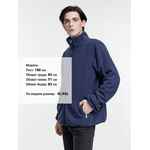 Куртка флисовая унисекс NESSE, темно-синяя, размер XS/S