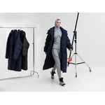 Пуховик унисекс KAPSULA, темно-синий, размер M/L