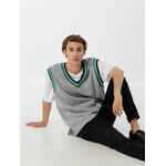 Жилет оверсайз унисекс CORNELL в сумке, светло-серый, размер S/M