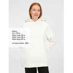 Худи унисекс оверсайз EASY STREET, молочно-белое, размер M/L