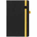 Ежедневник TON BLACK, недатированный, черный с желтым