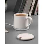 Кружка с подогревом и беспроводной зарядкой DUALBASE VER. 2.0 MATT, белая