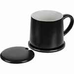 Кружка с подогревом и беспроводной зарядкой DUALBASE VER. 2.0 MATT, черная