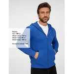 Толстовка унисекс CALIPSO, ярко-синяя (ROYAL), размер L