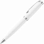 Ручка шариковая LETRA CHROME, глянцевая, белая