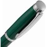 Ручка шариковая LETRA CHROME, глянцевая, темно-зеленая