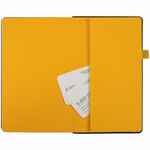 Ежедневник TON, недатированный, черный с желтым