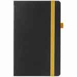 Ежедневник TON, недатированный, черный с желтым