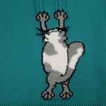 Свитер оверсайз TRICKSY NET GRUNGE на заказ, акрил, размер S/M