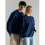 Свитшот унисекс VOZDUH, темно-синий, размер XS/S