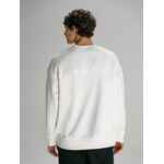 Свитшот оверсайз унисекс VOZDUH, молочно-белый, размер XS/S