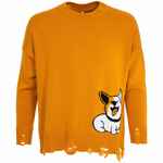 Свитер оверсайз TRICKSY NET GRUNGE на заказ, полушерсть, размер S/M