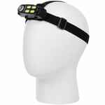 Налобный фонарик аккумуляторный ALNES, черный