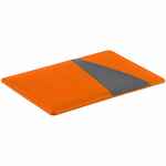 Картхолдер DUAL, серо-оранжевый