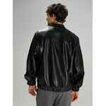Бомбер из искусственной кожи UNIVER, черный, размер XS/S