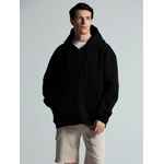 Толстовка унисекс оверсайз ZIPPY, черная, размер XS/S