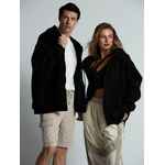 Толстовка унисекс оверсайз ZIPPY, черная, размер XS/S