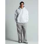 Толстовка унисекс оверсайз ZIPPY, белая, размер XS/S