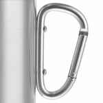 Кружка TREK, с серебристой ручкой-карабином