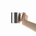 Кружка TREK, с серебристой ручкой-карабином