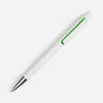 Ручка шариковая DOMINANTA, белая с зеленым