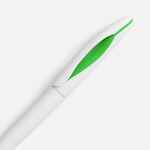 Ручка шариковая NAVE, белая с зеленым