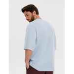 Джемпер с коротким рукавом SILUETTI VOLUMICA, светло-голубой, размер XS/S